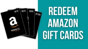 How do you redeem a gift card bought from Amazon