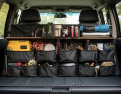 How do I keep my car trunk organized?