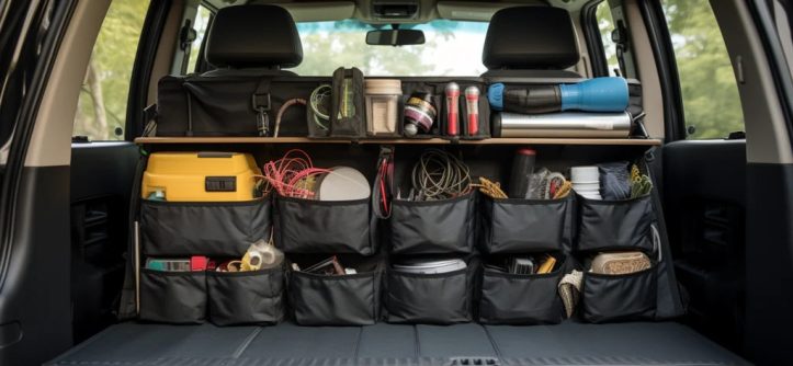 How do I keep my car trunk organized?