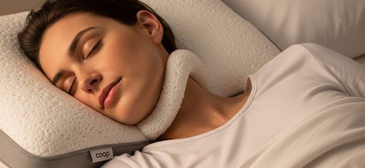 Coop shredded memory foam pillow with perfect neck alignment