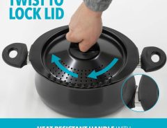 Bialetti 5.5-Quart pasta pot – sleek, safe, and perfect for home chefs