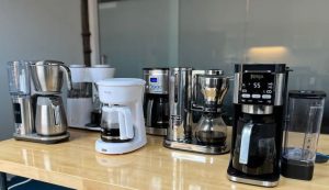 Sparkling clean coffee maker ready for brewing fresh coffee at home