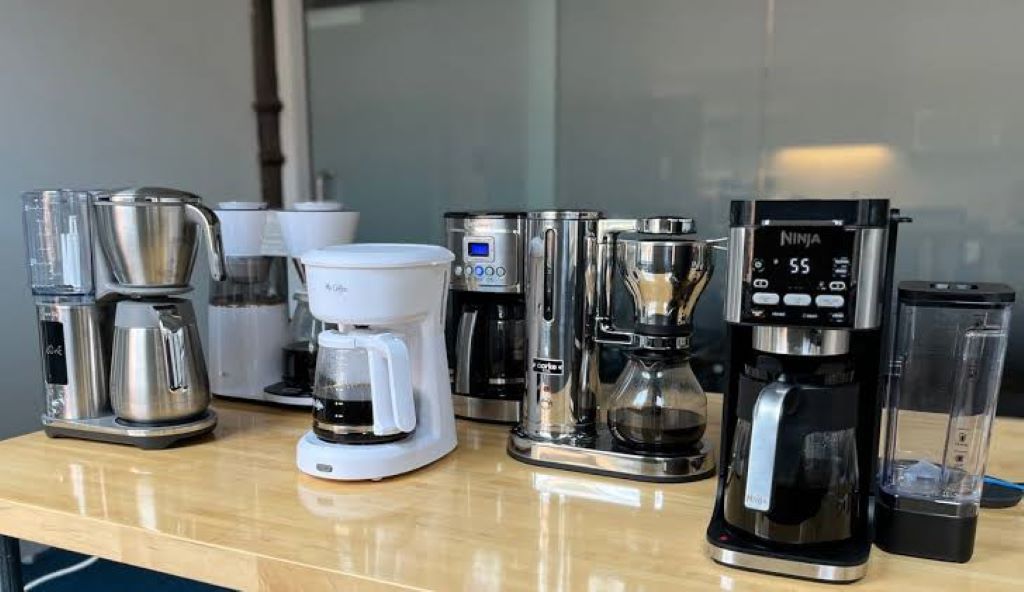 Sparkling clean coffee maker ready for brewing fresh coffee at home