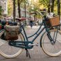 Cruiser bike set up for comfortable daily commuting